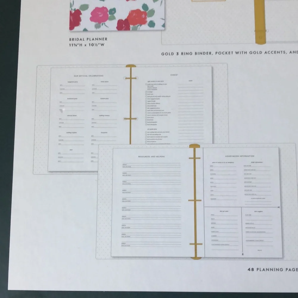 Kate Spade New York Bridal Planner - Brushy Rose Bridal Planner (NWT)